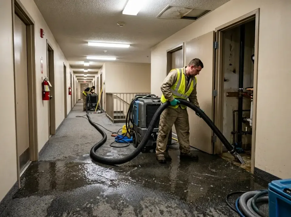 multi-unit-apartment-hallway-f-005 — frequently asked questions, Emergency Burst Pipe Water Extraction & Removal in Fuquay-V…
